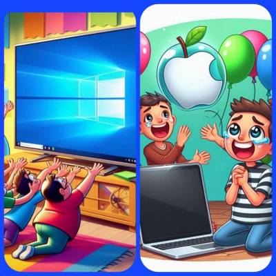 Worshipping Microsoft Windows 10, Begging Apple macOS X